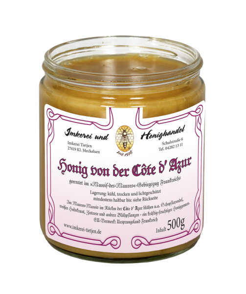 Honig von der Côte d´Azur 500g