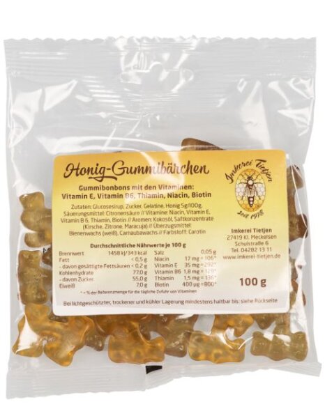 Honig-Gummibärchen 100g